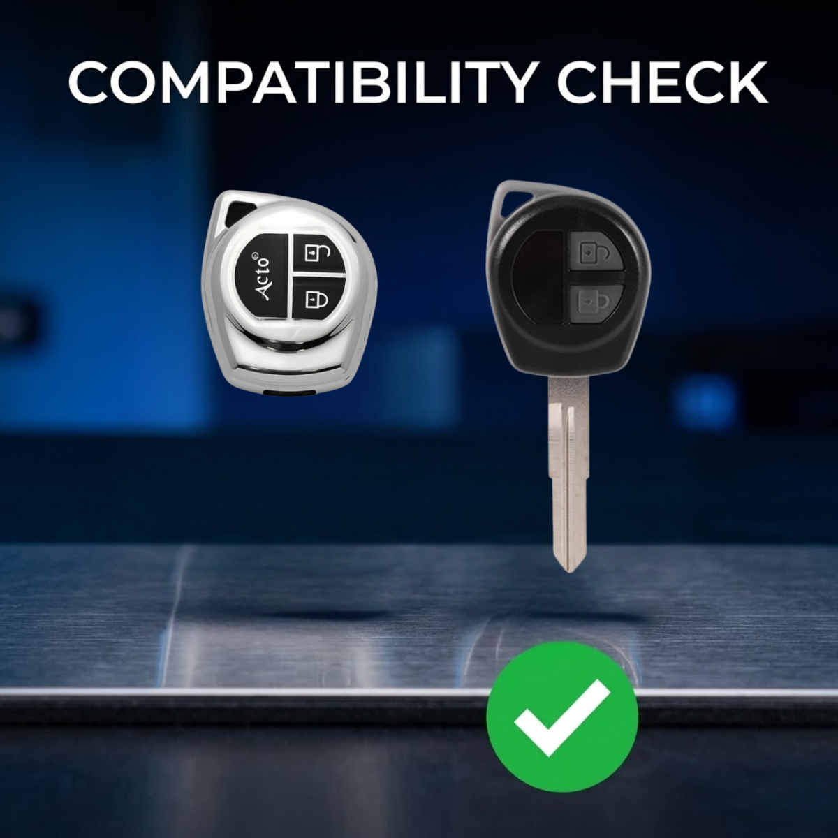 Maruti Suzuki Chromium Key Cover for Alto, Brezza and many more - suz-1