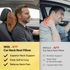 Acto Premium Car Neck Rest Jumbo for Seat Headrest | Ergonomic Memory Foam Cushion | Soft Quilted Design | Neck Support for Long Drives | Universal Fit for All Cars