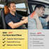 Acto Premium Car Neck Rest Comfy Cushion for Seat Headrest | Ergonomic Memory Foam Neck Support Pillow | Soft Quilted Comfort Design | Reduces Neck Pain for Long Drives | Universal Fit for All Cars
