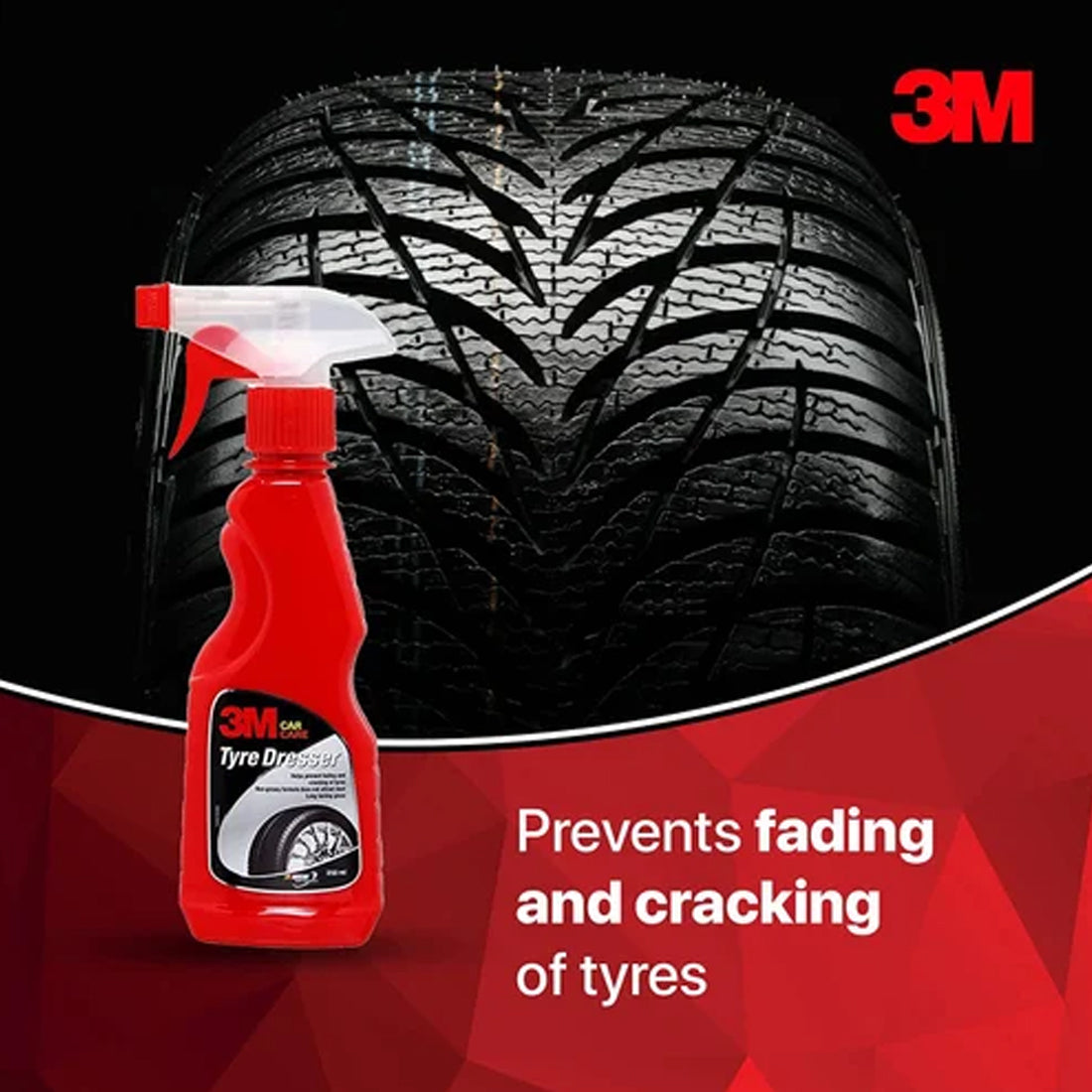 3M Auto Specialty Tyre Dresser (250 Ml) | Long-Lasting Tyre Gloss | Prevents Fading And Cracks | Non-Greasy With Pleasant Fragrance