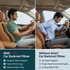 Acto Car Back Rest Proton Cushion for Driving | Memory Foam Lumbar Support Pillow | Orthopedic Back Support for Car Seat & Office Chair