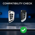 Acto Car Key Cover Chromium Series Compatible with Xhorse DF Model Universal Remote Flip Key (3 Button) | Premium Chrome Finish Hard Case | 360° Protection | Scratch Resistant Key Cover with Keychain | Pack of 1