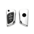 Acto Car Key Cover Chromium Series Compatible with Xhorse DF Model Universal Remote Flip Key (3 Button) | Premium Chrome Finish Hard Case | 360° Protection | Scratch Resistant Key Cover with Keychain | Pack of 1