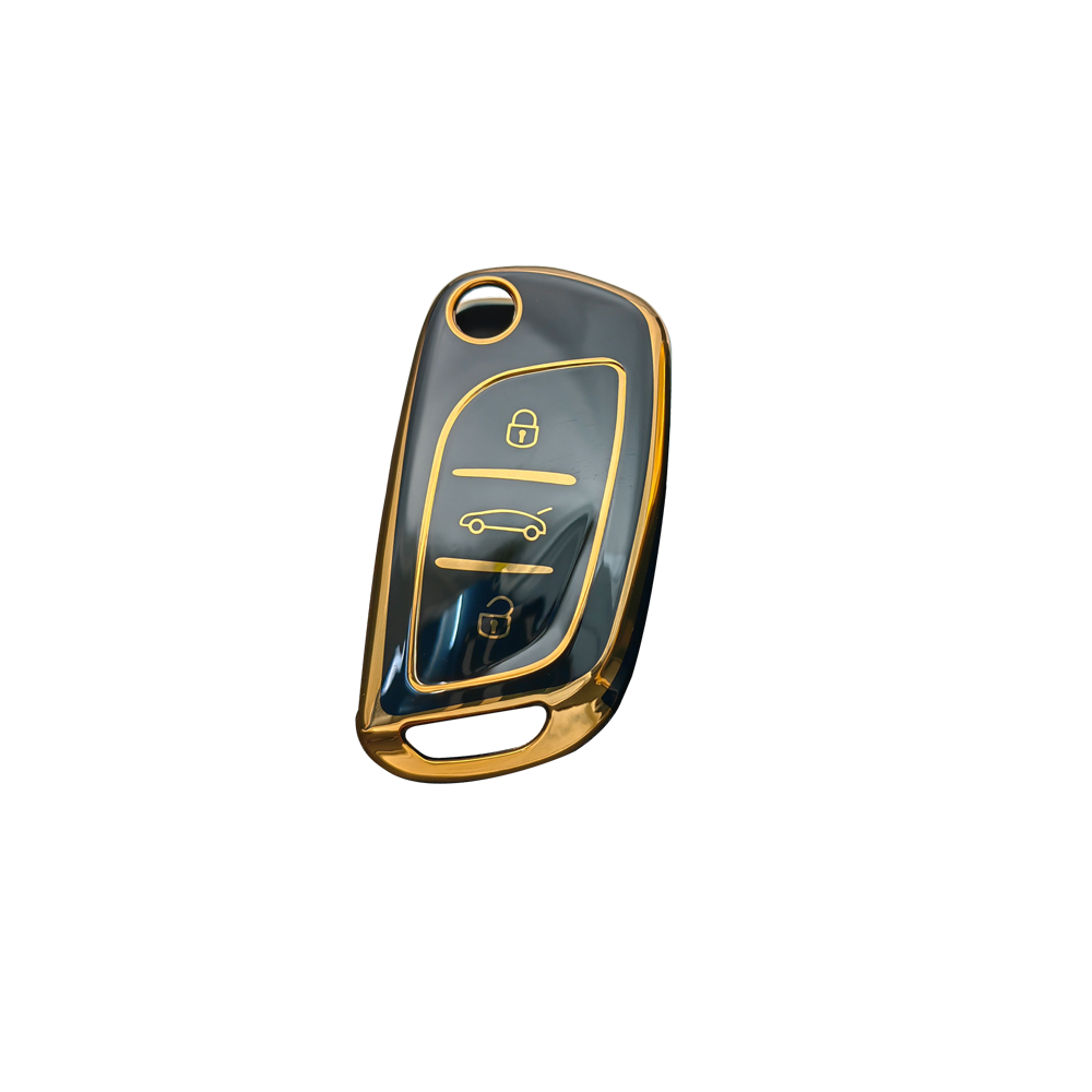 Acto TPU Gold Series Car Key Cover With TPU Gold Key Chain For Xhorse Duplicate Key