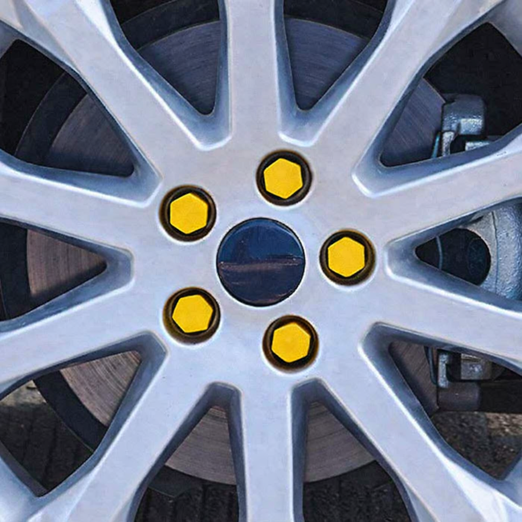 Silicone car Wheel Nut Bolts Cover Dust Protective tyre Screw Cap Cover (19mm, Pack of 20pcs)