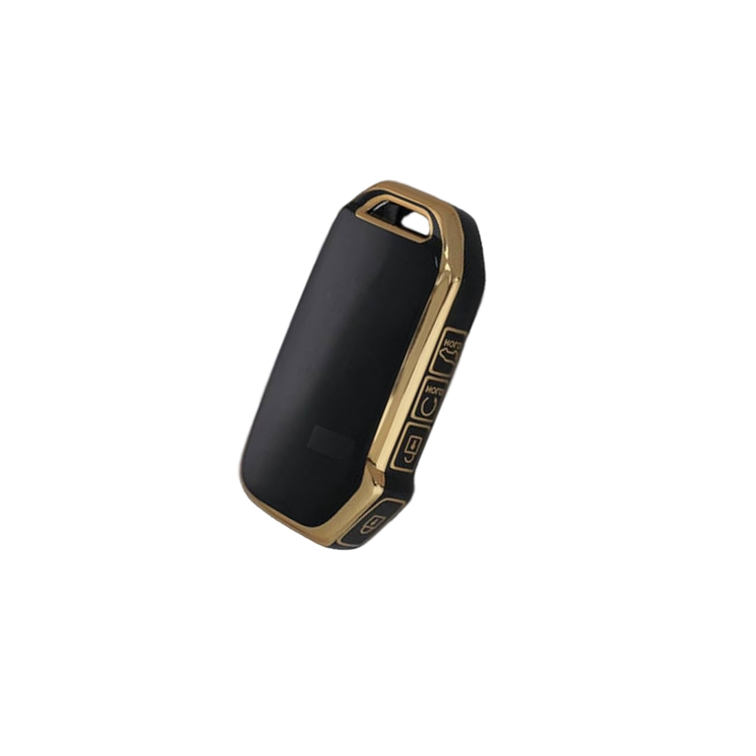 Acto TPU Gold Series Car Key Cover With Diamond Key Ring For Kia Seltos 2020+