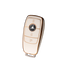 Acto TPU Gold Series Car Key Cover With TPU Gold Key Chain For Mercedes S-Classs