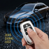 Acto Car Key Cover Chromium Series Compatible with Toyota Fortuner, Innova Crysta 3 Button Smart Key | Premium Chrome Finish Hard Case | 360° Protection | Scratch Resistant Key Cover with Keychain | Pack of 1
