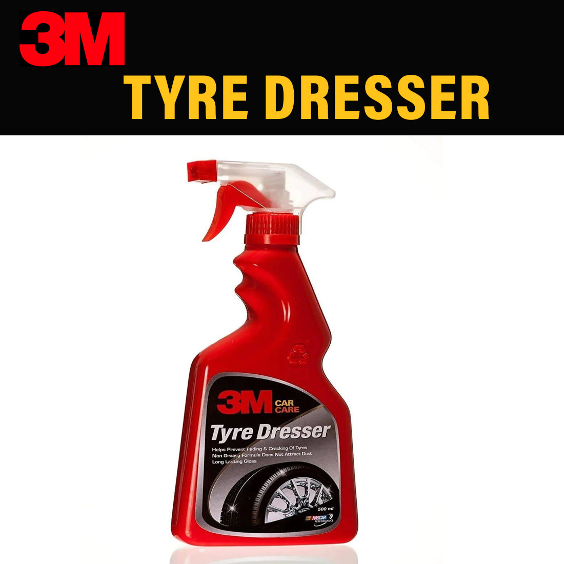 3M Auto Specialty Tyre Dresser (500 Ml) | Long-Lasting Tyre Gloss | Prevents Fading And Cracks | Non-Greasy With Pleasant Fragrance