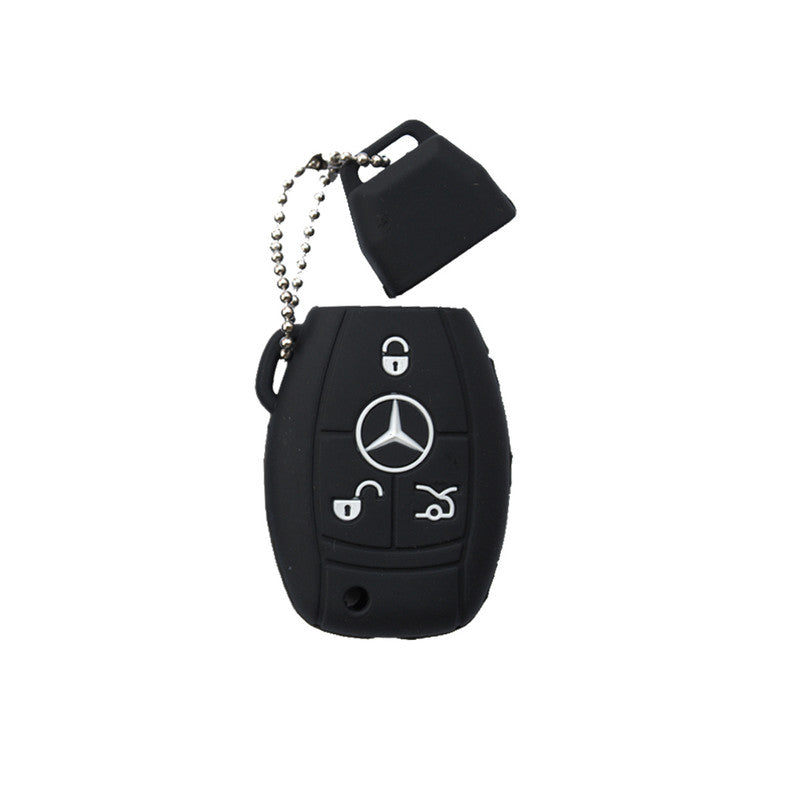 silicon-car-key-cover-mercedes-benz-e-class-black