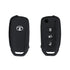 Acto Silicone Car Key Cover for Tata Zest Black