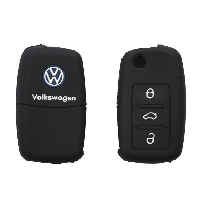 silicon-car-key-cover-volkswagen-polo-black