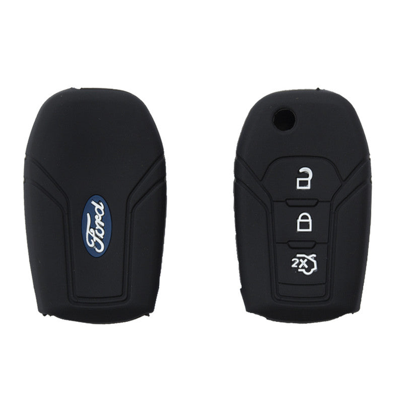 silicon-car-key-cover-ford-endeavour-flipkey-black