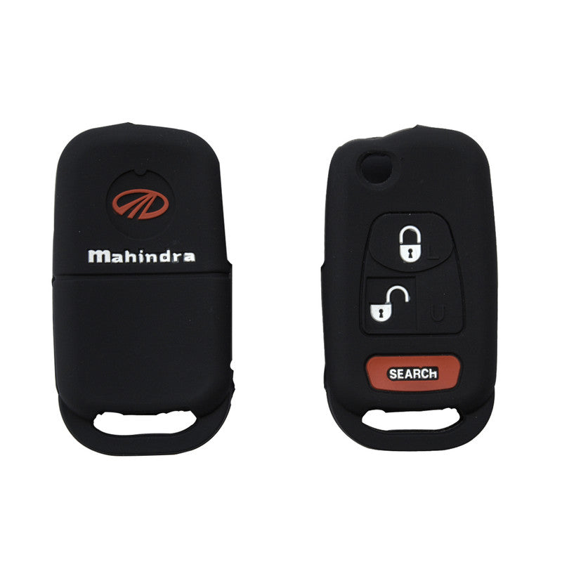 silicon-car-key-cover-mahindra-bolero-black