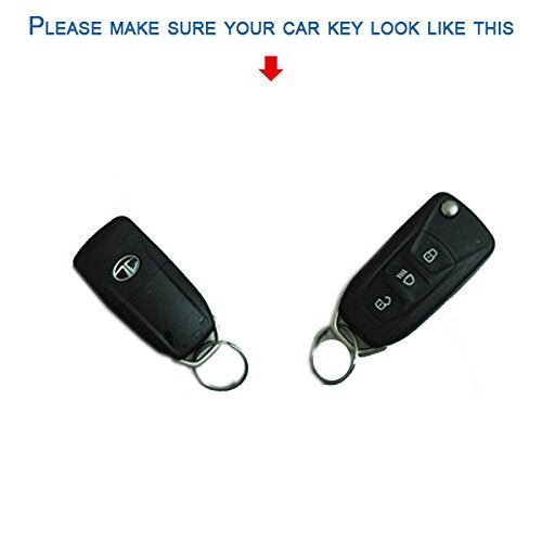 Acto Silicone Car Key Cover for Tata Zest Black