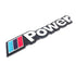 Metal-Alloy-Aluminum-Chrome-Sticker-Badge-Decal-Emblem-MPower-Metallic