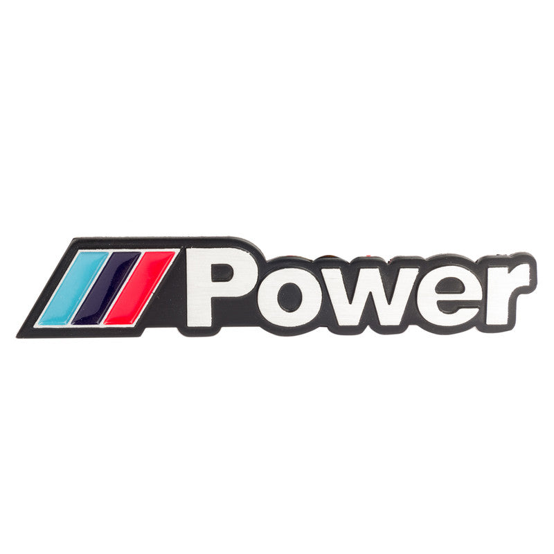 Metal-Alloy-Aluminum-Chrome-Sticker-Badge-Decal-Emblem-MPower-Metallic