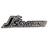 Metal-Alloy-Aluminum-Chrome-Sticker-Badge-Decal-Emblem-JS-Racing-Metallic-Bk